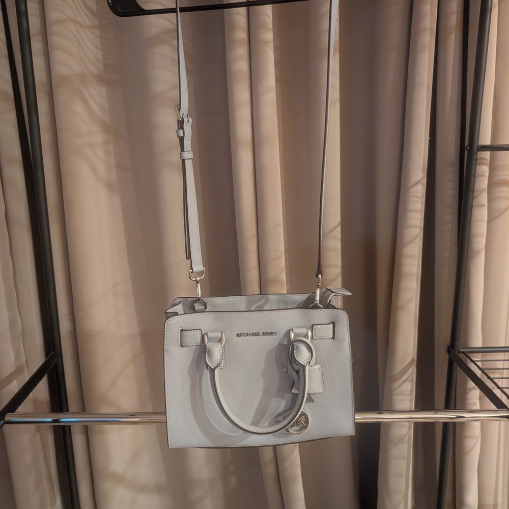 Michael Kors Gray Satchel Bag